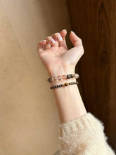 Jijin Huaixu | Black Rutilated Quartz & Agarwood Bracelet – Stability & Good Fortune